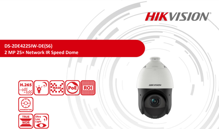 HIKVISION DS 2DE4225IW DE S6 2MP DOME IP PTZ CAMERA NATH